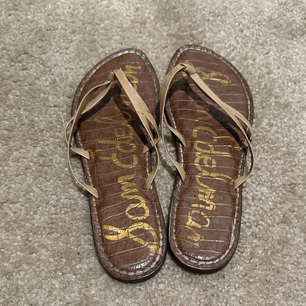 Sam Edelman Tan and Brown Sandals